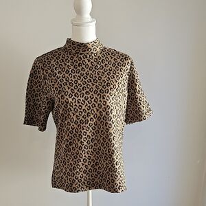 Peter Popovitch Leopard Print Top